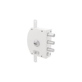 Fechadura de sobrepor BRANCO 60X130 ESQUERDA