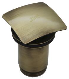 Válvula click clack QUAD. LAVATÓRIO / BIDE BRONZE