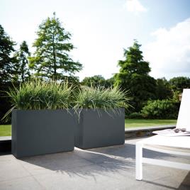Floreira com rodas PURE SOFT BRICK DIVIDER WHEELS ANTRACITE