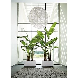Floreira com rodas PURE SOFT BRICK LONG WHEELS BRANCO