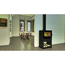  - Salamandra de ferro fundido E1000LS ANTRACITE 13KW