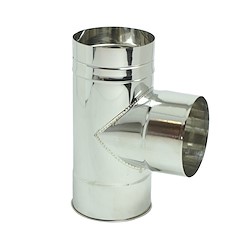 Tê com tampão INOX 05 D300