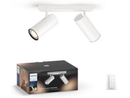 Foco Duplo PHILIPS Buratto 2X5.5W BRT + Comando
