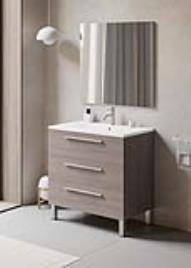 Móvel de casa de banho MADRID CARVALHO CINZENTO 90