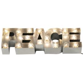 Candeeiro de mesa LETRAS PEACE