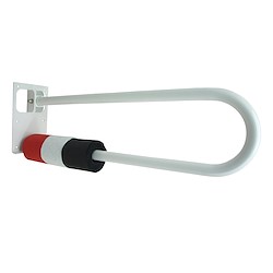 Barra de apoio abatível AÇO BRANCO 73CM