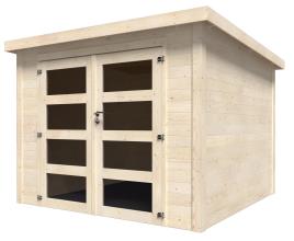 Abrigo de madeira NATERIAL KUTA AXESS 2.75X2.55M ÁREA ÚTIL 5.96M²