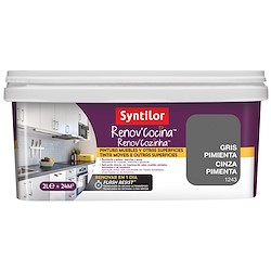 Esmalte de renovação de móveis acetinado COZINHA CINZA PIMENTA 2L SYNTILOR