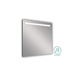 Espelho com iluminação PUSH COM BLUETOOTH 80X80