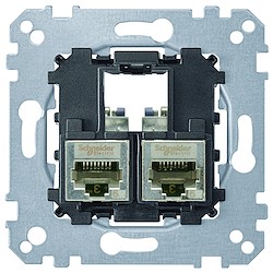 Tomada dupla RJ45 M-ELEGANCE