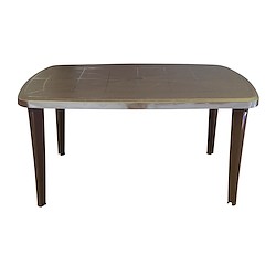 Mesa de resina TONELLE 140X85 CHOCO