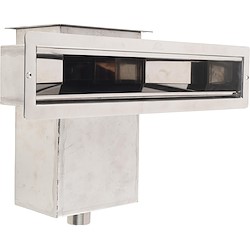 Skimmer TAMPA QUADRADA 240MM INOX AQA