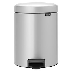 Balde do lixo  NEWICON CINZA METAL 5L