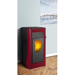 Salamandra a pellets hidro TJ VELIKA VERMELHO 27KW