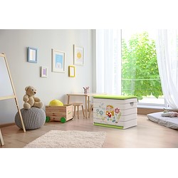 Baú de resina PRIMAVERA VERDE 260L 61X80X53CM