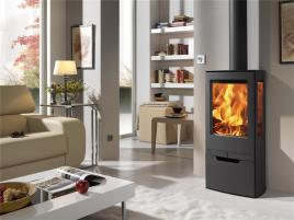 Salamandra de aço ZINC ECODESIGN PRETO 7.9KW