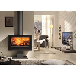 Salamandra de aço MAJA S ECODESIGN PRETO 7.2KW