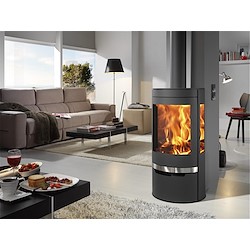 Salamandra de aço SUERTE ECODESIGN PRETO 8KW