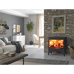 Salamandra de aço BOHEME ECODESIGN PRETO 7.1KW