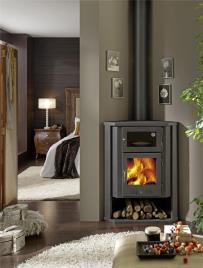 Salamandra de aço com forno COIMBRA ECODESIGN 7KW