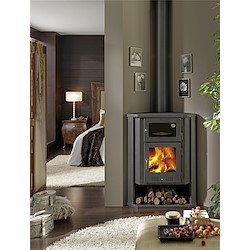 Salamandra de aço com forno COIMBRA ECODESIGN 7KW