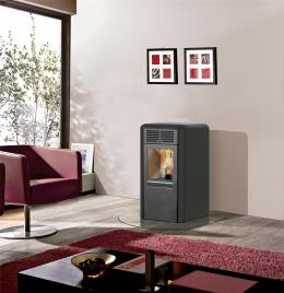 Salamandra a pellets CHIP PLUS CINZA 8KW