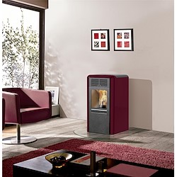 Salamandra a pellets CHIP PLUS BORDEAUX 8KW