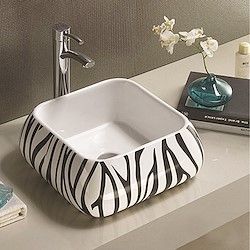 Lavatório de pousar ZEBA 40X40 BRANCO