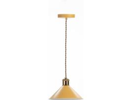 Candeeiro de Teto ELS BANYS Amadeo (Mostarda - E27 - Máx. 40W - Metal)