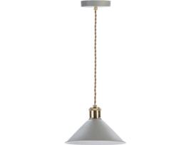 Candeeiro de Teto ELS BANYS Amadeo (Cinzento - E27 - Máx. 40W - Metal)