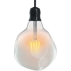 Lâmpada decorativa LED GLOBO125 E27 IRREGULAR BRANCO