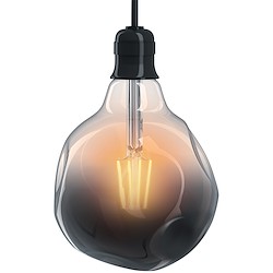 Lâmpada decorativa LED GLOBO125 E27 IRREGULAR FUME