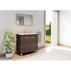 Móvel com lavatório NEW SKY WENGUE FUNDO 36CM 80CM