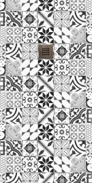 Base de duche IMAGE PATCHWORK CINZA 160X80 CM