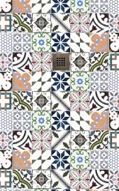 Base de duche IMAGE PATCHWORK COLOR 140X90 CM