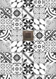 Base de duche IMAGE PATCHWORK CINZA 100X70 CM