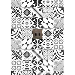 Base de duche IMAGE PATCHWORK CINZA 100X70 CM