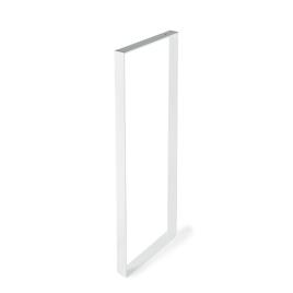 Pé de móvel QUADRADO AÇO 800X300X40X5 BRANCO MATE