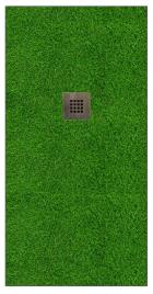 Base de duche IMAGE GRASS 140X90 CM VERDE