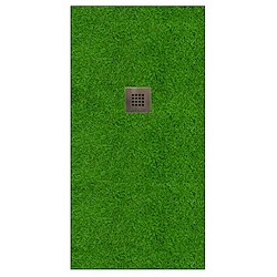 Base de duche IMAGE GRASS 140X90 CM VERDE