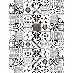 Base de duche IMAGE PATCHWORK CINZA 120X90 CM