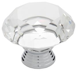 6 puxadores para móvel ZAMAK D40 CROMADO BRILHANTE