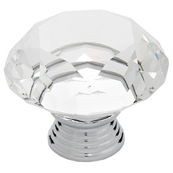 6 puxadores para móvel ZAMAK D40 CROMADO BRILHANTE