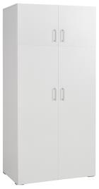Roupeiro em kit ONE BRANCO 4 PORTAS 200X100CM