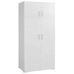 Roupeiro em kit ONE BRANCO 4 PORTAS 200X100CM