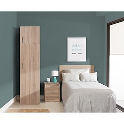 Roupeiro em kit ONE CAMBRIAN 2 PORTAS 200X50CM