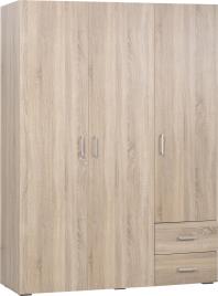 Roupeiro em kit ONE CAMBRIAN 3 PORTAS + 2 GAVETAS 200X150CM