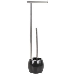Piaçaba com porta-rolos SENSEA RONDO PRETO
