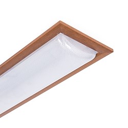 Armadura LED JU 2X22W BRANCO MADEIRA