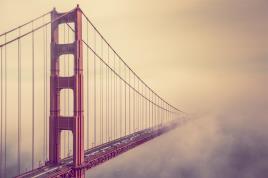 Tela impressa GOLDEN GATE NEVOEIRO 